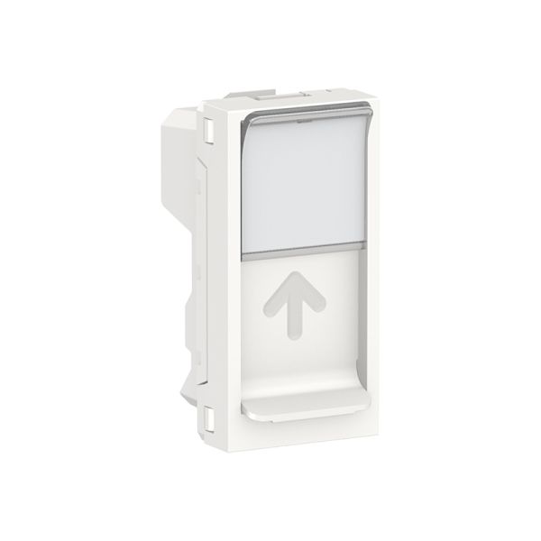 Центральна плата RJ45 Keystone/Systimax 1-мод., Unica New, NU946018, білий