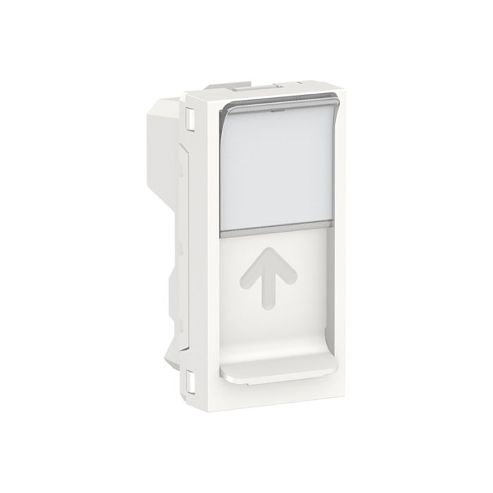 Центральна плата RJ45 Keystone/Systimax 1-мод., Unica New, NU946018, білий