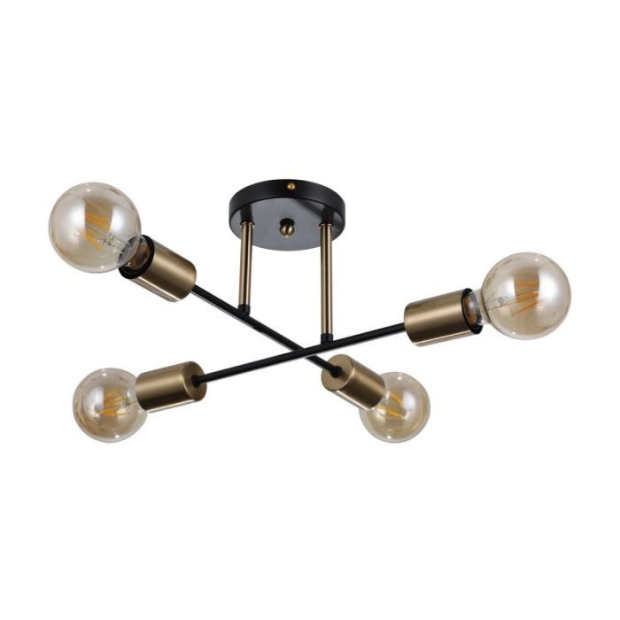 Люстра потолочна ITALUX PND-4052-4-BL-HBR Formio