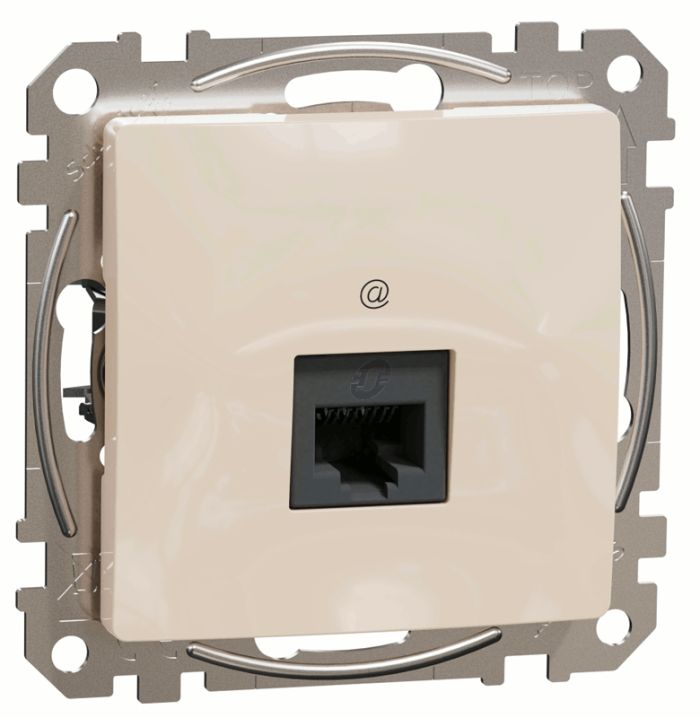 Комп'ютерна розетка RJ45 кат. 5е UTP Schneider Sedna Design SDD112451 Бєжевий