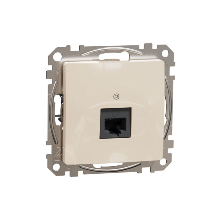 Комп'ютерна розетка RJ45 кат. 6 UTP Schneider Sedna Design SDD112461 Бєжевий