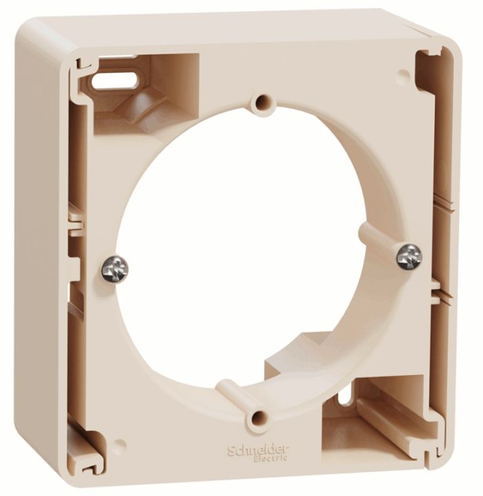 Коробка для накладного монтажу  1-пост Schneider Sedna Design SDD112901 Бєжевий