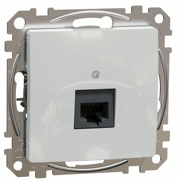 Комп'ютерна розетка RJ45 кат. 5е UTP Schneider Sedna Design SDD113451 Алюміній