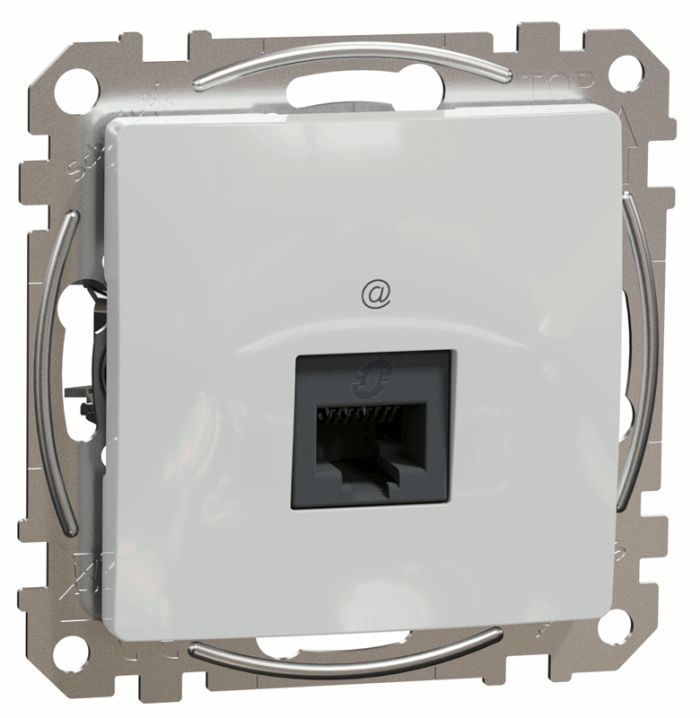 Комп'ютерна розетка RJ45 кат. 5е UTP Schneider Sedna Design SDD113451 Алюміній