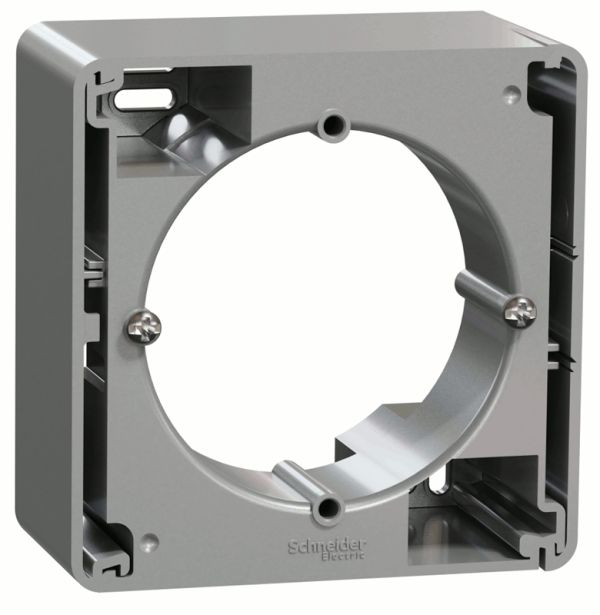 Коробка для накладного монтажу  1-пост Schneider Sedna Design SDD113901 Алюміній