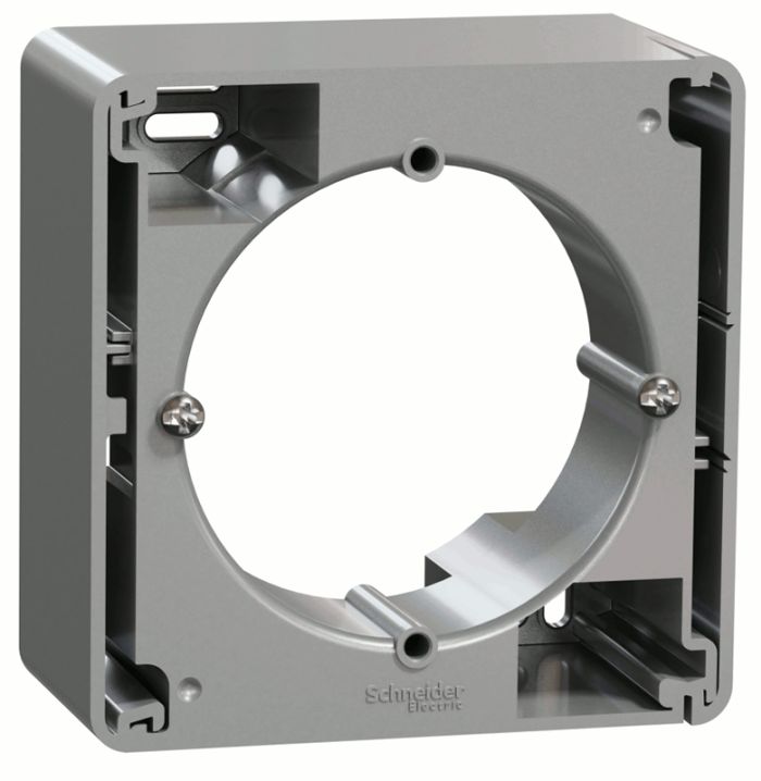 Коробка для накладного монтажу  1-пост Schneider Sedna Design SDD113901 Алюміній