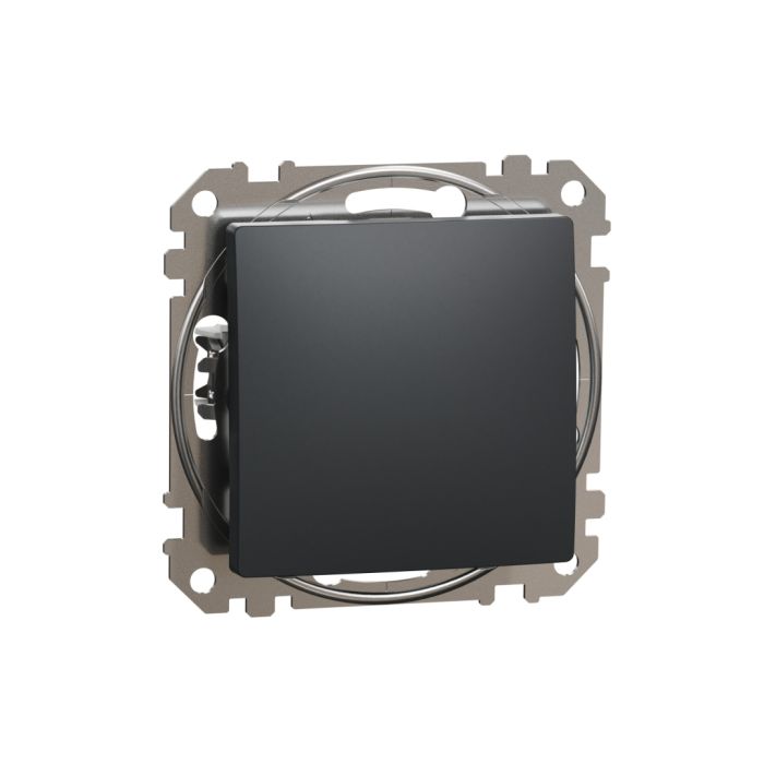 Перемикач кнопочний 1-кл Schneider Sedna Design SDD114116 Чорний