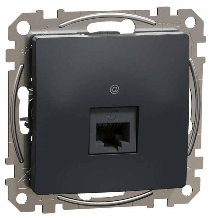 Комп'ютерна розетка RJ45 кат. 5е UTP Schneider Sedna Design SDD114451 Чорний
