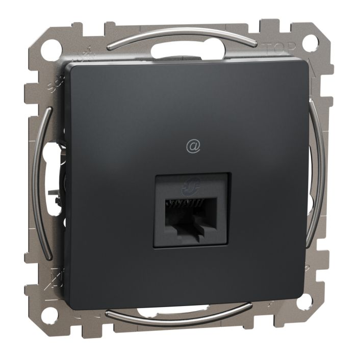 Комп'ютерна розетка RJ45 кат. 6 UTP Schneider Sedna Design SDD114461 Чорний