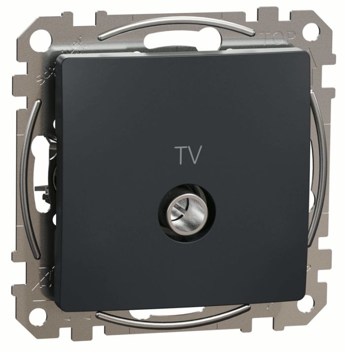 Розетка TV конечная 4дб Schneider Sedna Design SDD114471 Чорний