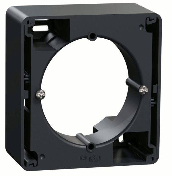 Коробка для накладного монтажу  1-пост Schneider Sedna Design SDD114901 Чорний