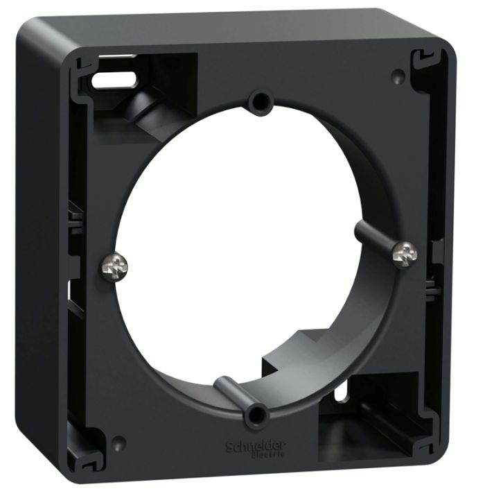Коробка для накладного монтажу  1-пост Schneider Sedna Design SDD114901 Чорний