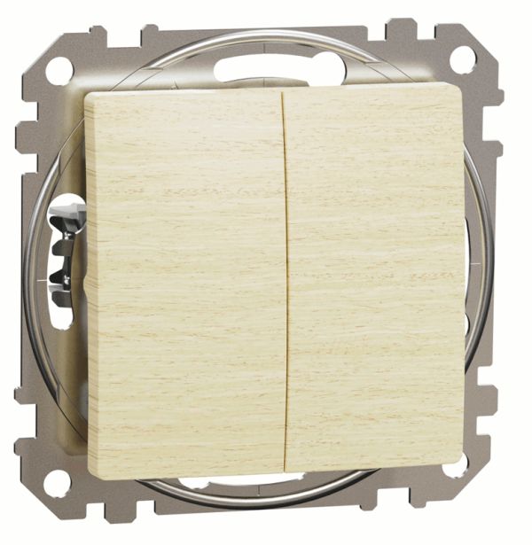 Перемикач 2-кл Schneider Sedna Elements SDD180108 Береза