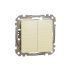 Вимикач 2-кл кнопочний 10A Schneider Sedna Elements SDD180118 Береза