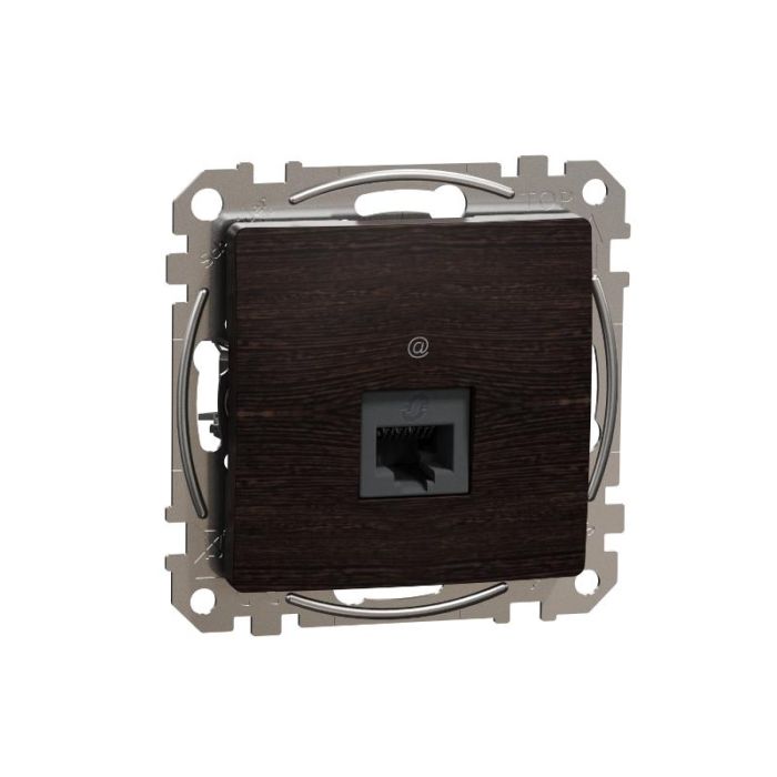 Комп'ютерна розетка RJ45 кат. 6 UTP Schneider Sedna Elements SDD181461 Венге