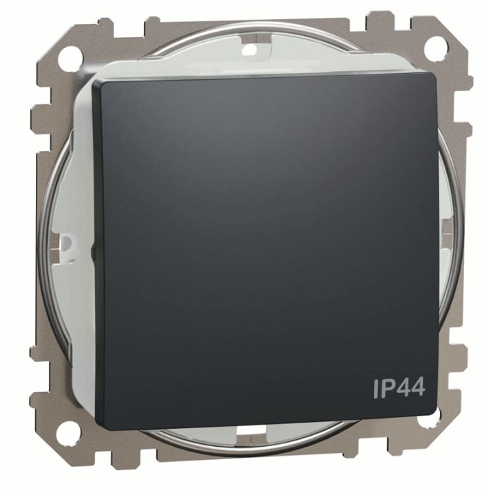 Перемикач 1-кл IP44 Schneider Sedna Design SDD214106 Чорний
