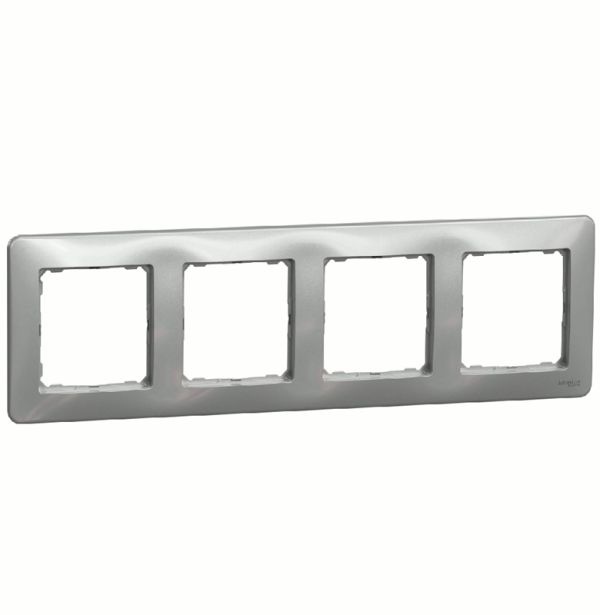 Рамка 4-на Schneider Sedna Design SDD313804 Алюміній