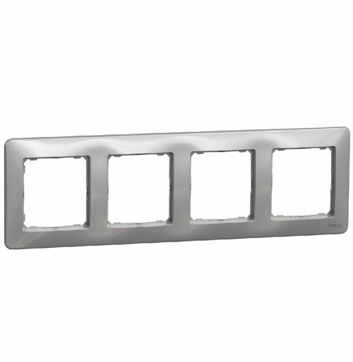 Рамка 4-на Schneider Sedna Design SDD313804 Алюміній