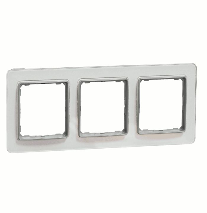 Рамка 3-на Schneider Sedna Elements SDD360803 Біле скло