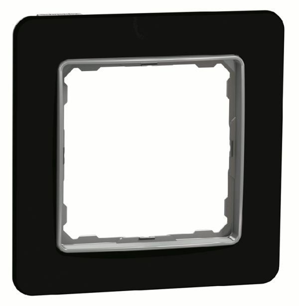 Рамка 1-на Schneider Sedna Elements SDD361801 Чорне скло
