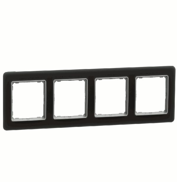 Рамка 4-на Schneider Sedna Elements SDD362804 стекло матовое