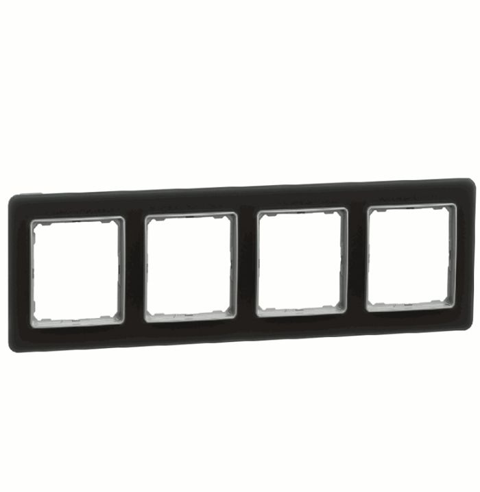 Рамка 4-на Schneider Sedna Elements SDD362804 стекло матовое
