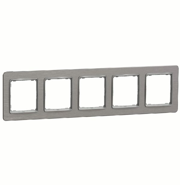 Рамка 5-на Schneider Sedna Elements SDD370805 Алюміній матований
