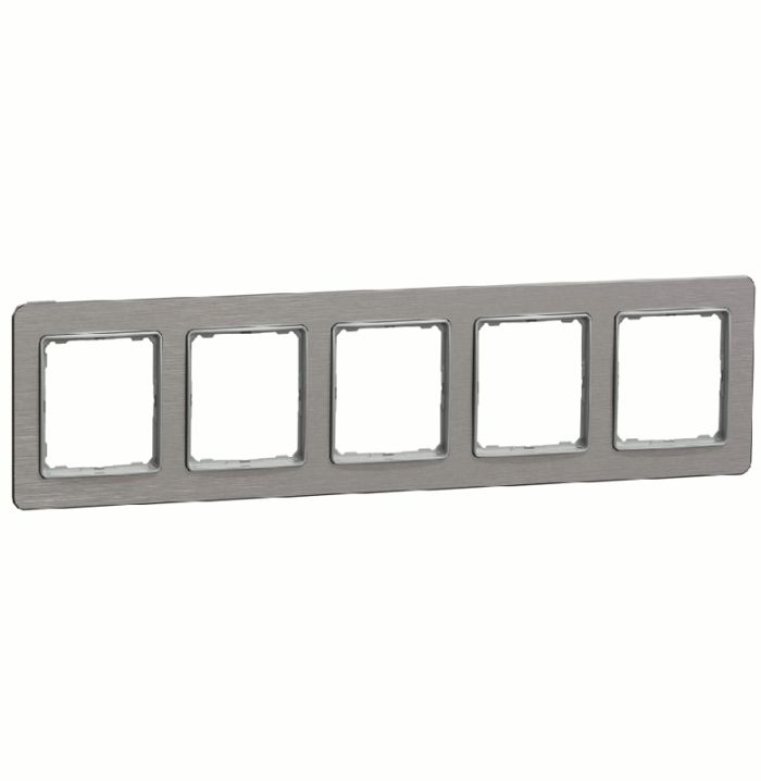 Рамка 5-на Schneider Sedna Elements SDD370805 Алюміній матований