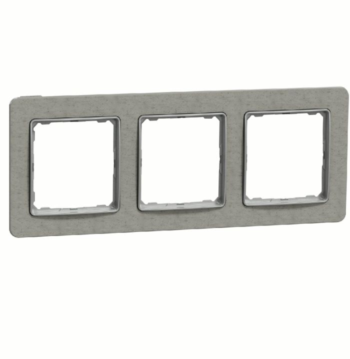 Рамка 3-на Schneider Sedna Elements SDD390803 Бетон