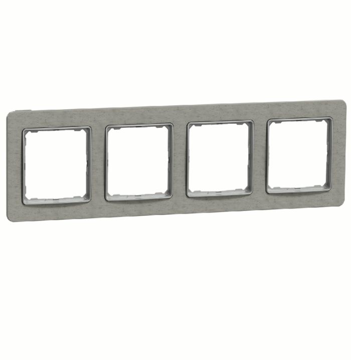 Рамка 4-на Schneider Sedna Elements SDD390804 Бетон
