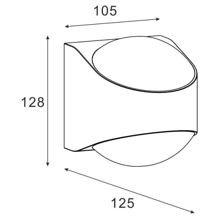 Бра вуличне Zuma Line SJ12431 LUCENT (36658)