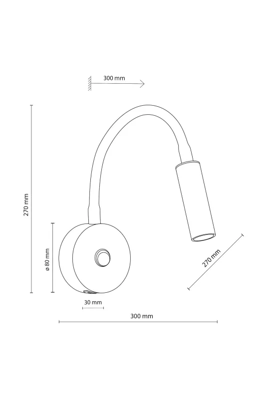 Настінний світильник TK Lighting 10202 LAGOS USB WHITE (30560)