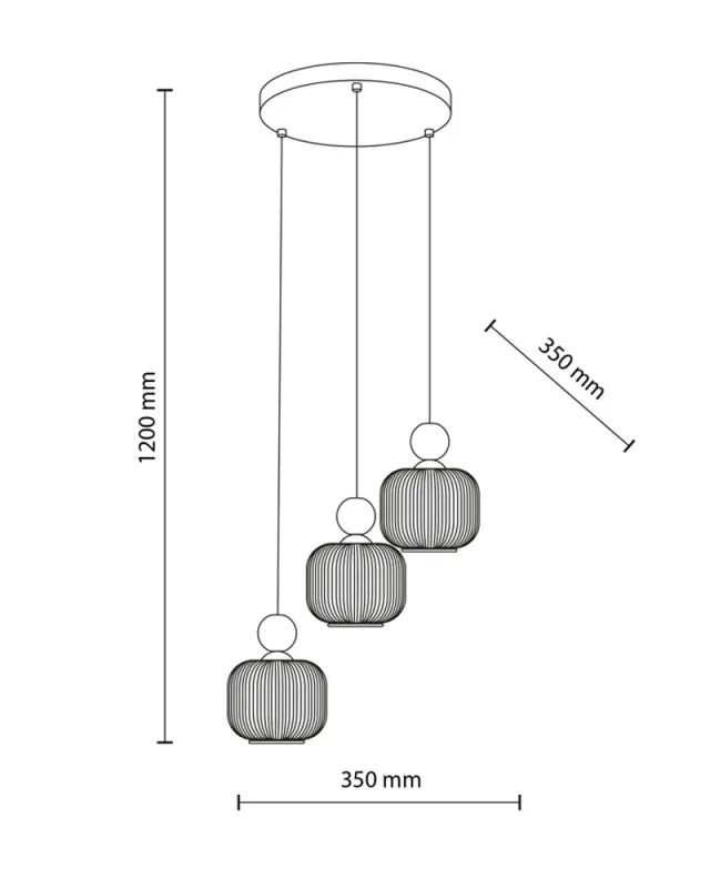 Підвісний світильник TK LIGHTING 11050 BALLO
