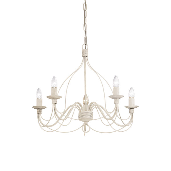 Люстра Ideal Lux CORTE SP5 BIANCO ANTICO