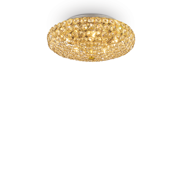 Потолочний світильник Ideal Lux KING PL5 ORO (073187)