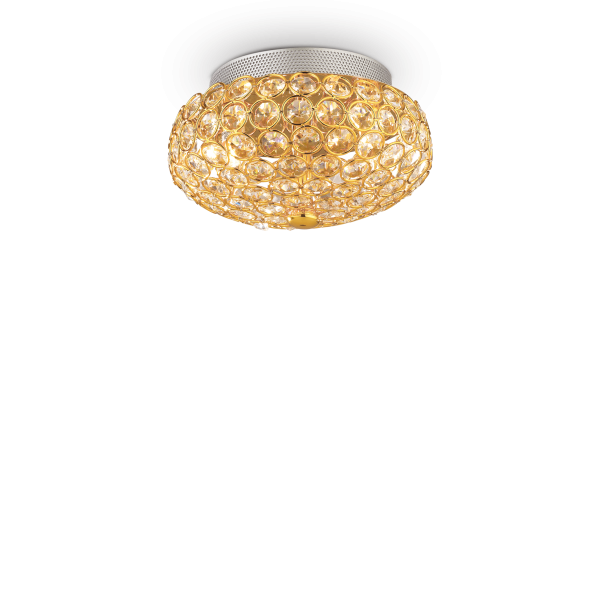Потолочний світильник Ideal Lux KING PL3 ORO (075402)