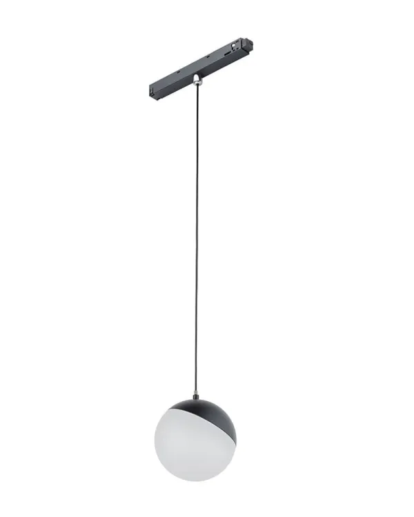 Магнітний трековий світильник Nowodvorski 10153 LVM Lid Led 1x8w 3000к 650Lm IP20 Bl
