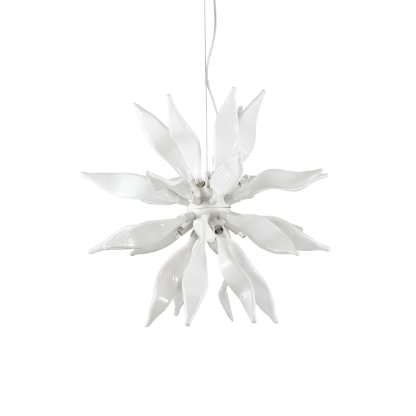 Люстра Ideal Lux LEAVES SP8 BIANCO
