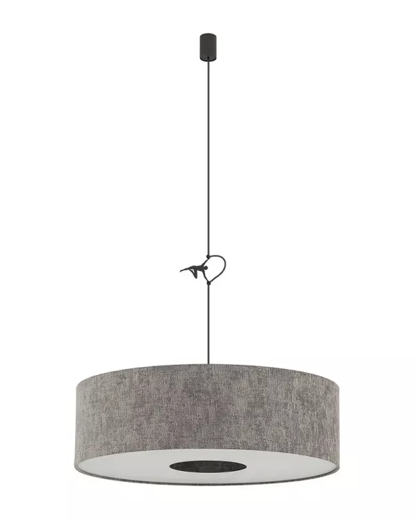 Підвісний світильник Nowodvorski 11675 Lago L E27 1x25W IP20 сірий