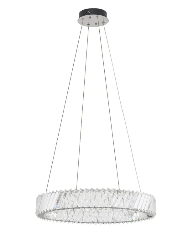 Люстра Nowodvorski 11705 Luxora Round LED 1x30W 3000K 2700Lm IP20 хром