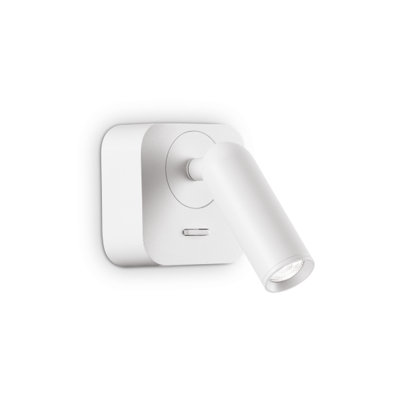 Бра Ideal Lux 260648 BEAN SQUARE AP BIANCO, 3.5 Вт, 220 лм, 3000K