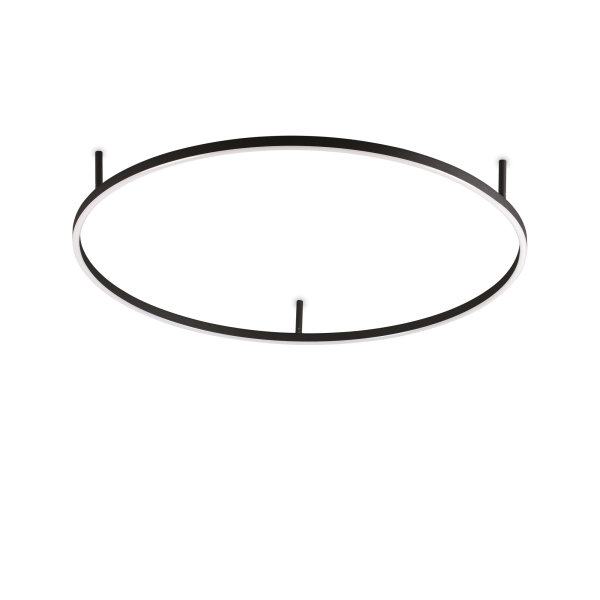 Потолочний світильник Ideal Lux 266022 ORACLE SLIM PL D090 ROUND 3000K ON-OFF BK