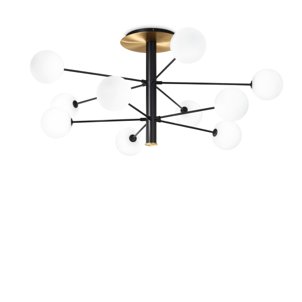 Люстра Ideal Lux 273693 COSMOPOLITAN PL10 NERO OTTONE