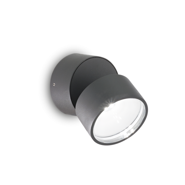 Спот Ideal Lux 285450 OMEGA AP ROUND Антрацит 3000K