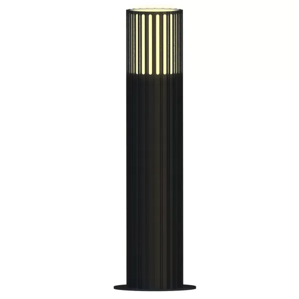 Вуличний стовпчик Goldlux 329356 Kuusamo E27 1x20W IP54 графітовий