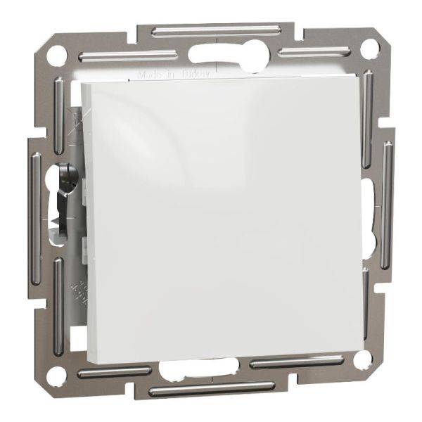 Прохідний 1-кл вимикач Asfora Schneider Electric EPH0470121 білий без рамки