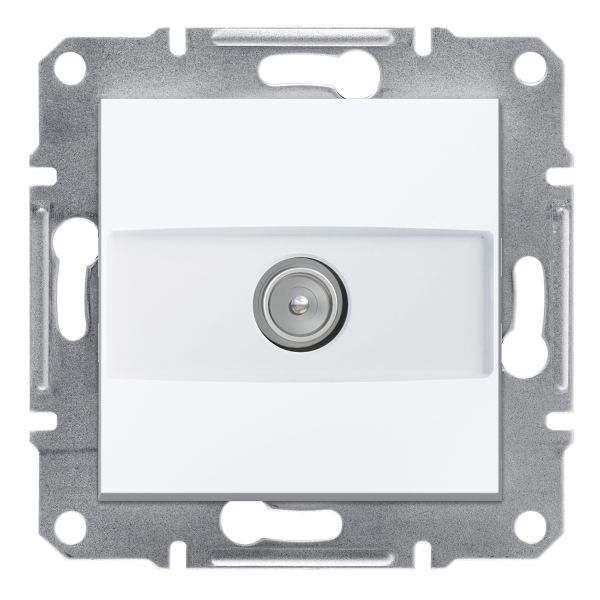 Розетка TV кінцева 1 дБ Asfora Schneider Electric EPH3270121 біла без рамки