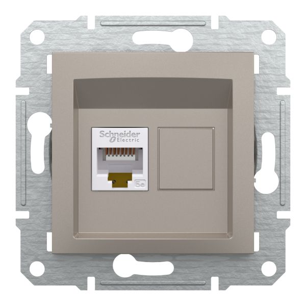 Комп'ютерна розетка rj45 кат5e utp, бронза (EPH4300169)