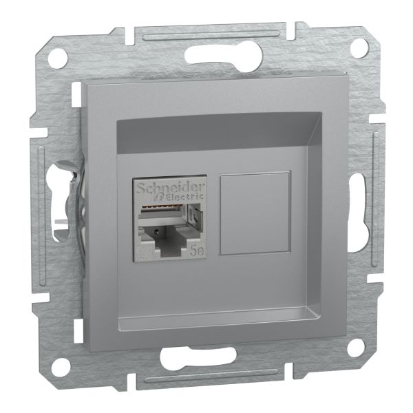 Комп'ютерна розетка rj45 кат5e utp, алюміній (EPH5000161)