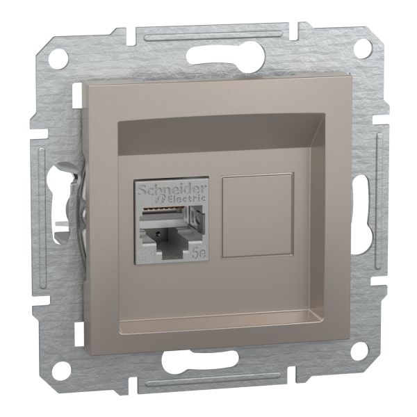 Комп'ютерна розетка rj45 кат5e stp, бронза (EPH5000169)